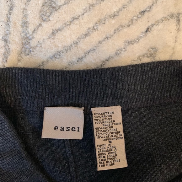 Mock neck sweater set charcoal grey - Picture 6 of 7